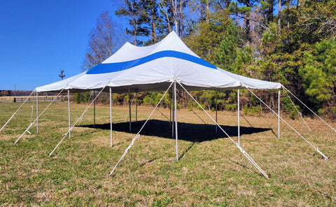 20' x 30' White Canopy Pole Tent