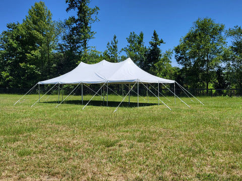 20'x40' White Canopy Pole Tent