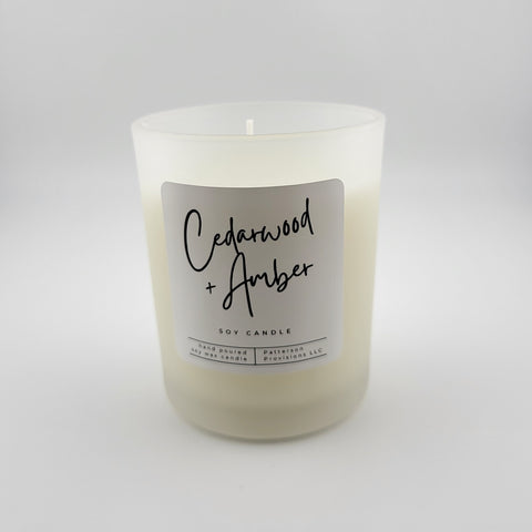 Cedarwood + Amber Candle
